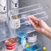 Универсальный прозрачный органайзер, полка, многоцелевой кухонный холодильник, настольный дисплей, хранение в ванной комнате и компактное хранение на столе