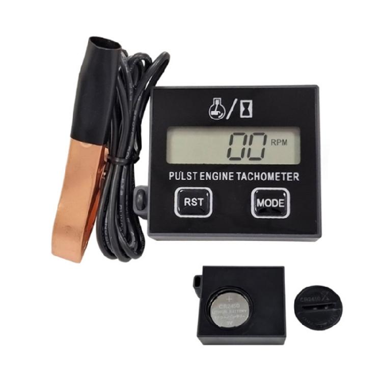 Inductive Hour Meter Replaceable Battery Tachometer for 2 4 Small Engine