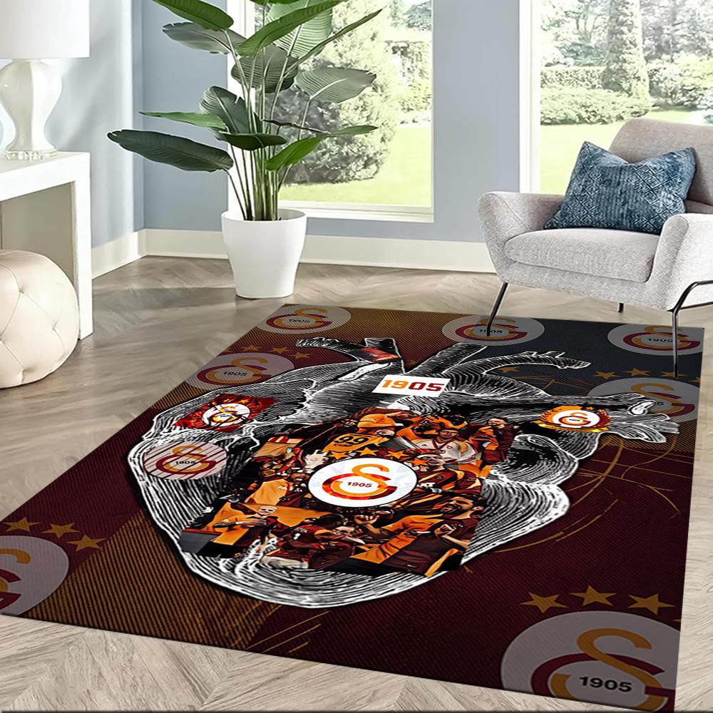 Galatasaray 130 Floor Rug Office Rug Perfect for Hallway Playrooms Kitchen Living Rooms Anti-slip Rug Office home decor Birthday/Christmas Gift