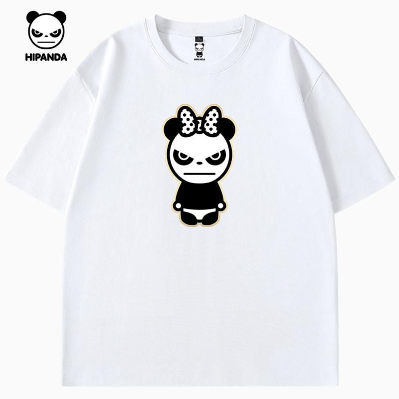 Hello Hipanda, Panda Trendy Brand Fashion Cool Short sleeved T-shirt Designer Style