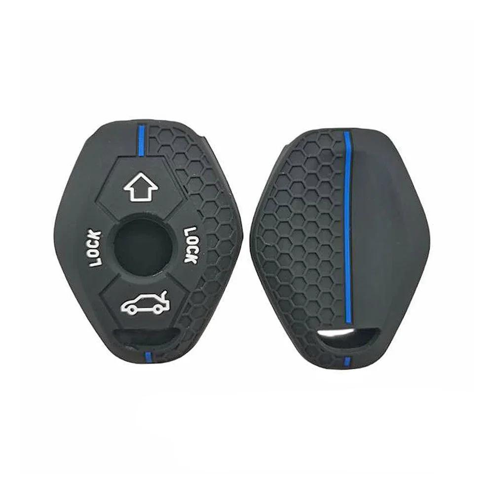 Силиконовый чехол для ключа-пульта для BMW E46 E60 X5 E53 E63 E39 E38 X3 F83 Z3 Z4 M5 3 5 7 серии 330i 325i Чехол для ключа Автоаксессуары