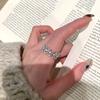 Italian Vintage Lace Rings for Women Elegant Diamond Rhinestone Gold Plated Hollow Design Fashion Jewelry