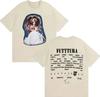Summer Hit Singer TINI Futtturas Album Pop Music Gothic 2026 Spring summer Print Pure Cotton Fashion Casual Tshirt y2k ins