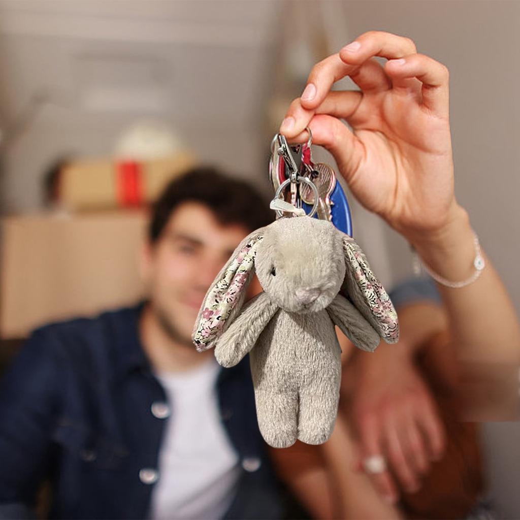 Floral Pendant Keychain Plush Doll 14cm