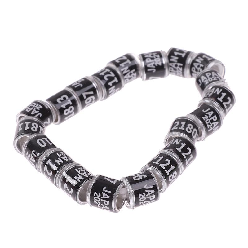 20 шт. Кольцо в виде лапки голубя с серьгами в виде слов 2021 Многоцветные инструменты для птиц