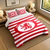 3-Piece Bed Sheet Set with Middlesbrough Design, 1 Flat Sheet and 2 Pillowcases for Bedroom