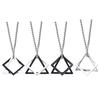 Men Necklace Triangle Square Pendant Necklace Dating Work Party Versatile Style Necklace Clothing Accessory