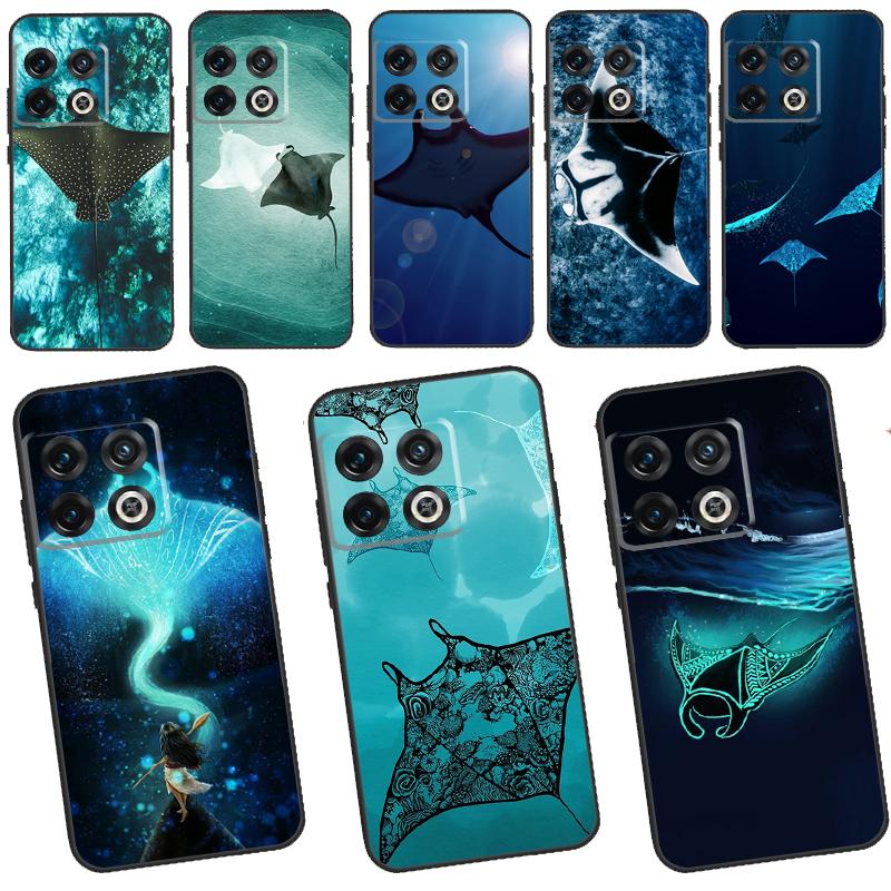 Animal Manta Ray Case For OnePlus Ace 8T 9R 9RT 10T 8 9 11 10 Pro Cover For OnePlus Nord 2 2T N10 N20 N100 CE