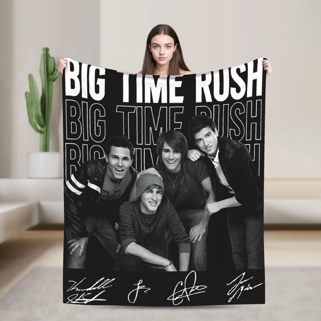 Плед Big Time Rush Country Music Tour 2025, зимний, супермягкий, для гостиной, покрывало для кровати, чехол для дивана-кровати