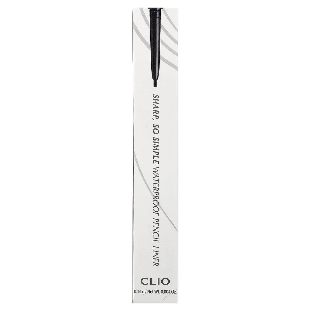 Clio Острый, Такой Простой Водостойкий Карандаш-подводка, 01 Черный, 0.14г (0,004 унции)
