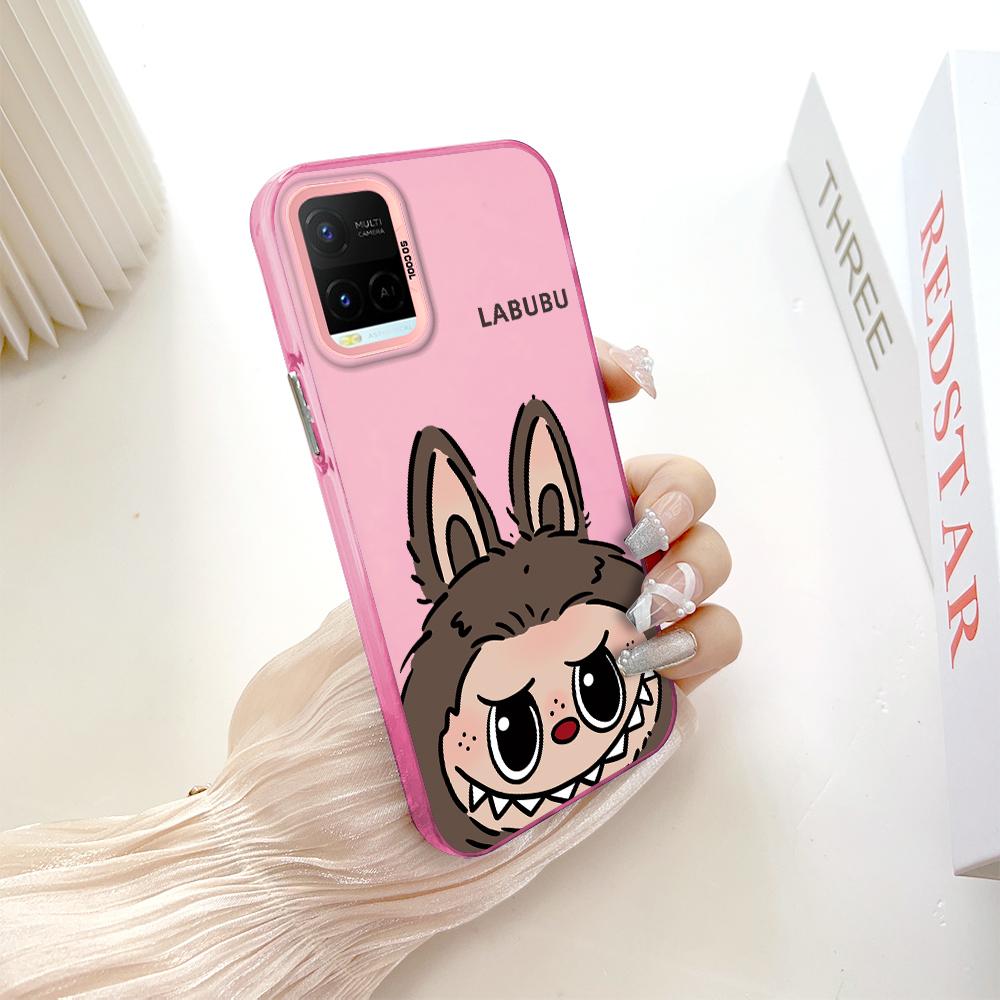 Окрашенный узор, красочный серебристый, двухсторонний, жесткий, противоударный чехол для телефона Vivo