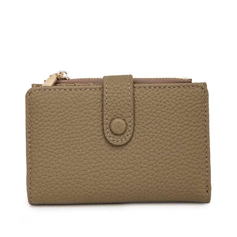 Новый женский короткий кошелек женский личи узор модная визитница модный ID-холдер тренд