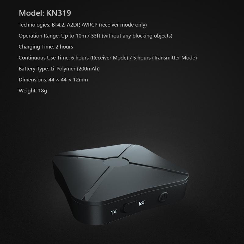 Адаптер Аудио Адаптер Простота настройки Элегантный аудио динамик Bluetooth Передатчик Высокая производительность Универсальная совместимость Карман