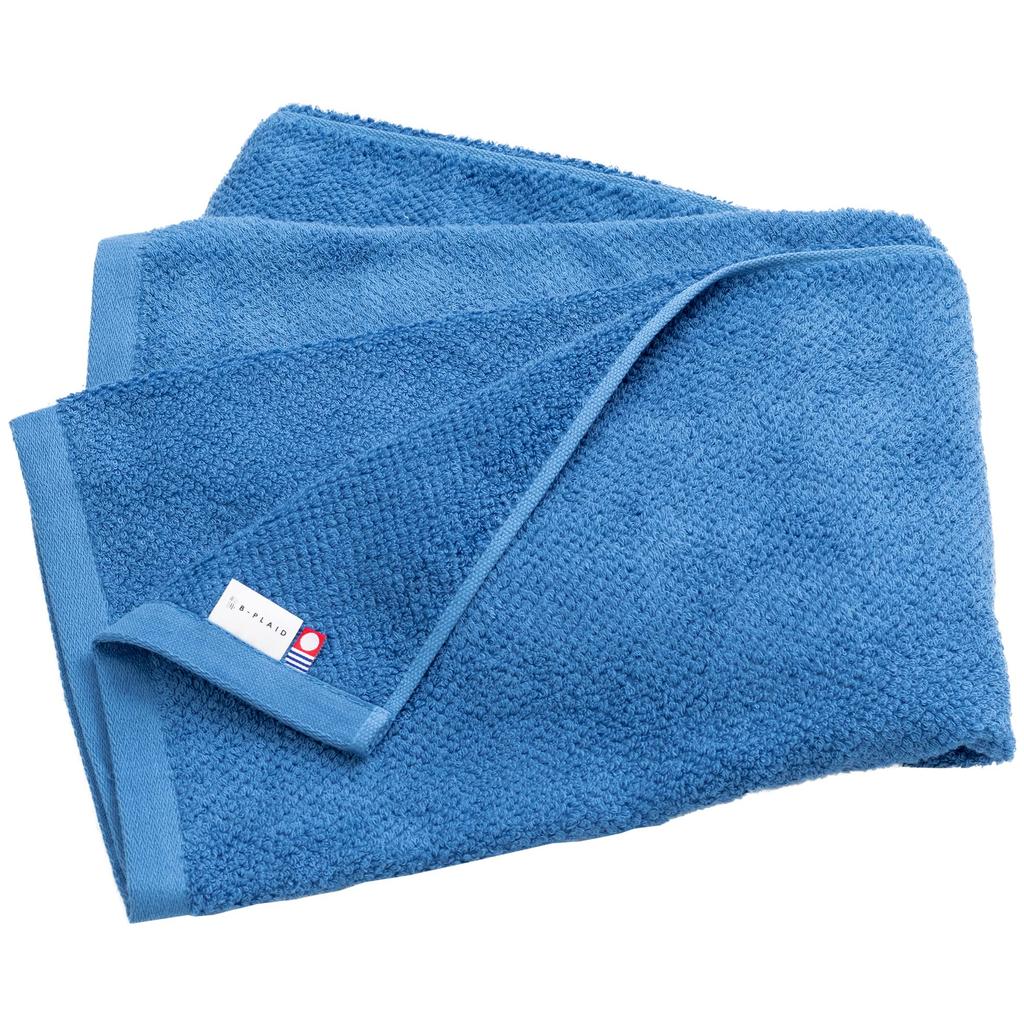 Imabari Towel Large Bath Approximately 70 x 140 Certified Made in Highly Large Medium Solid Eve Blue Towel, cm, Brand, Japan, Quick-Drying, Absorbent,