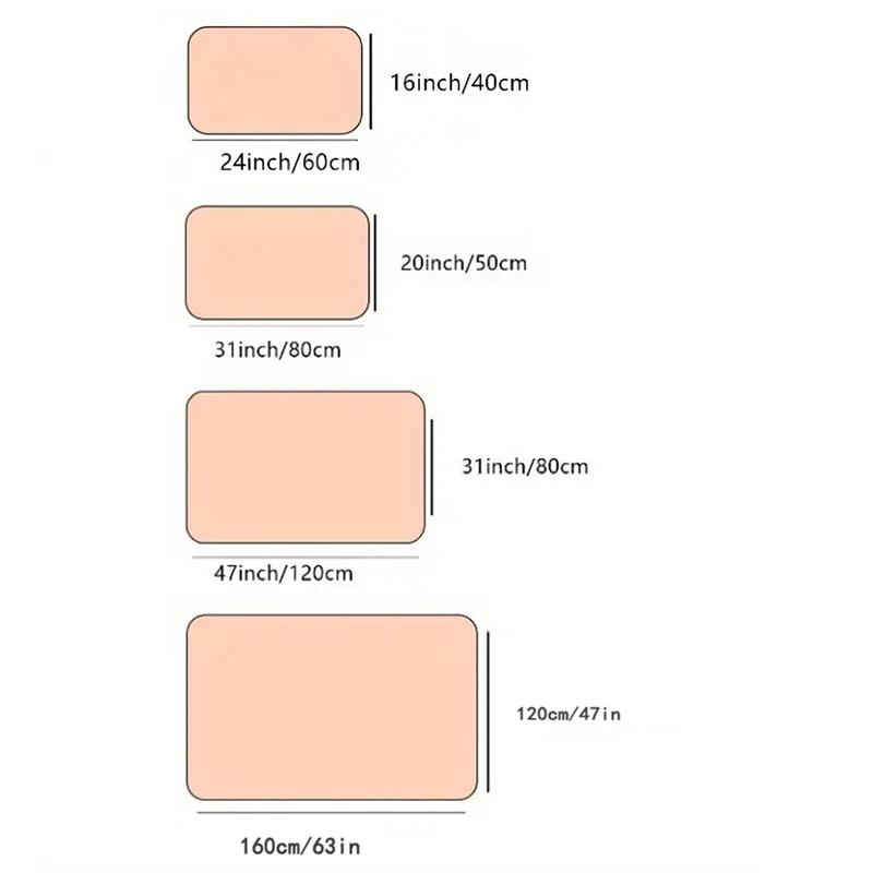 RANIBOW Print Area Rug Floor Mat Non-Slip Machine Washable Flannel Carpet for Home Living Room Kids Playmat Bedroom Floor Mat