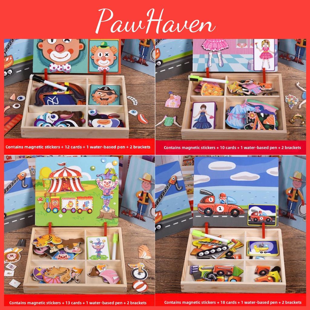 Wooden Jigsaw Puzzle For Toddlers With Magnetic Features For Early Learning And Skill Development