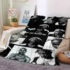 1 шт. Плед в стиле Hip Hop 2Pac, Мягкий, Легкий, Для всех сезонов, Многоцелевой плед для дивана, кровати, офиса и пикников, Французский стиль с культовыми обложками альбомов и цитатами