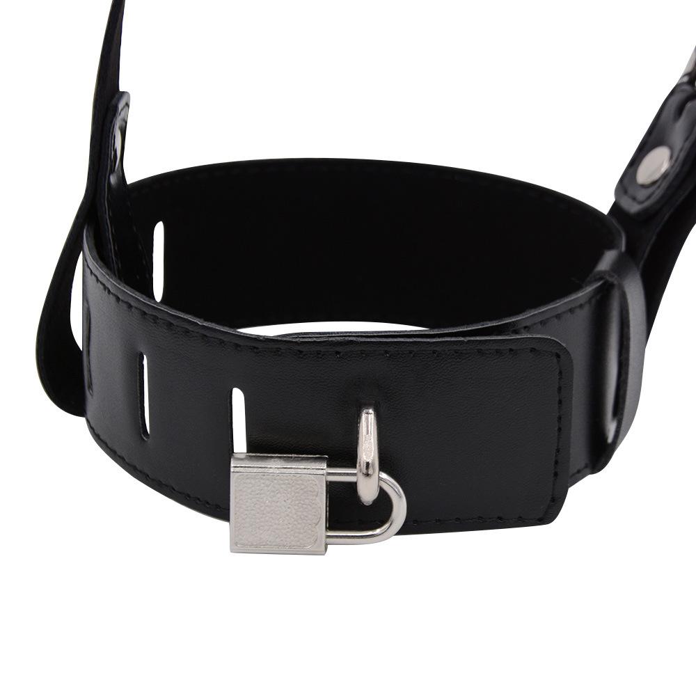 Leather Sexy High Heels SM Training Female Slave Binding Footcuff Sex Toy Adult Sex Product One Piece