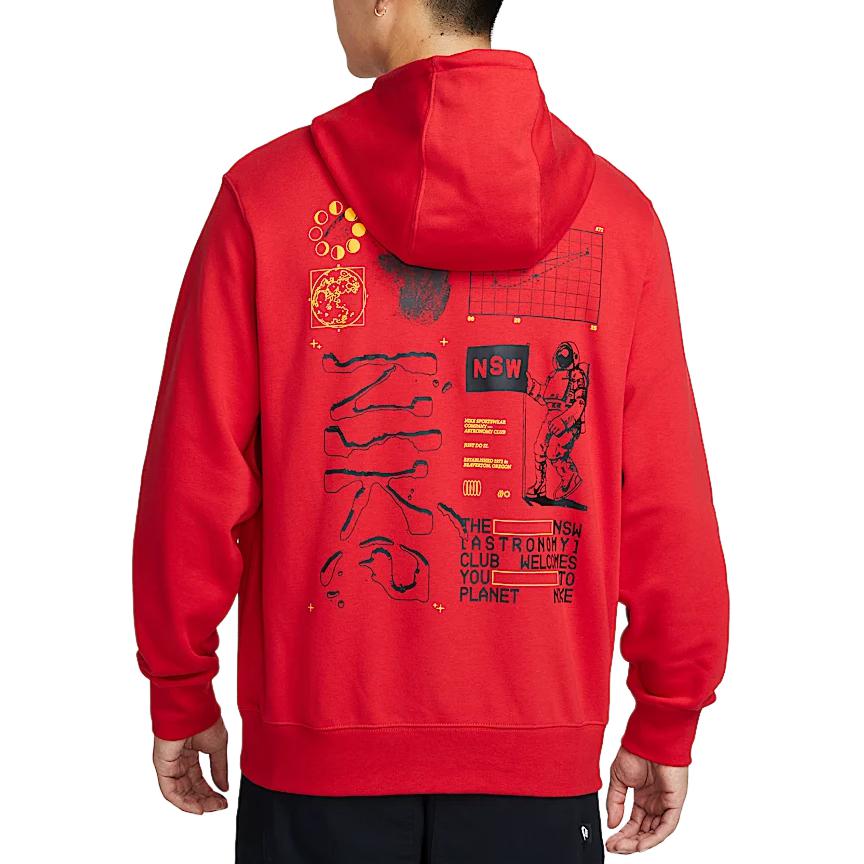 Nike Свитшот Club FW24 Мужской Университетский Красный/Черный HQ8595-657