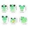 Pack of 6 Assorted Nightlight Animal Figurines Luminous Frog Shaped Mini Figurines Perfect Gift for Jewelry Collectors