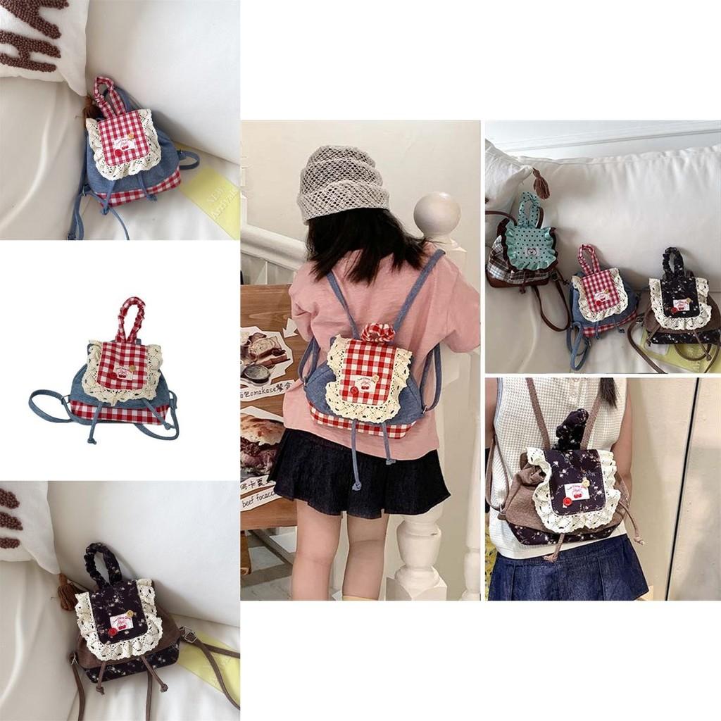 Minimalist City Style Lace Trim Backpack With Breathable Design For Teens