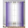 Фиолетовые и белые градиентные прозрачные шторы для украшения гостиной, оконные шторы для кухни, тюль, вуаль, органза, шторы