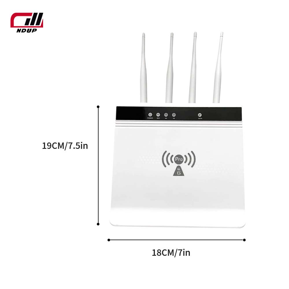 Маршрутизатор WiFi NDUP H822 - 4 порта LAN, карманный WiFi, модем LTE SIM-карты, 300 Мбит/с, маршрутизатор 4G, CAT 6