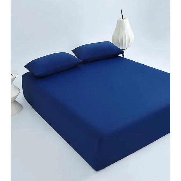 Solid Nylon Cooling Fitted Sheet Set Naked Sleep Summer Skin-Friendly Sheets with Pillowcases Anti-Skid Comfortable Home Textile