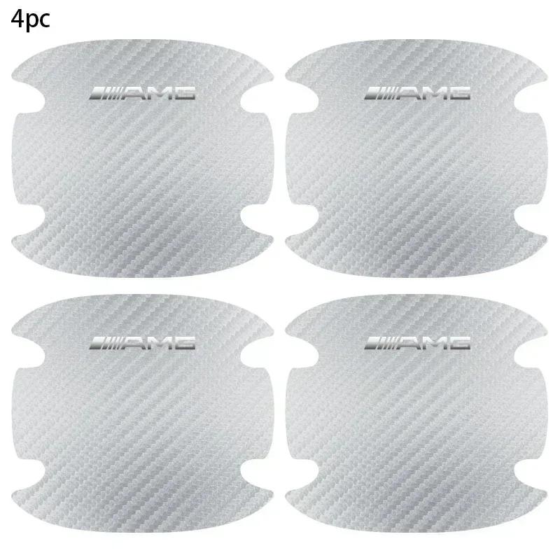 RAT2 4PCS Car Door Handle Bowl Scratch Protector Carbon Fiber Stickers For Mercedes Benz Amg W204 W213 W205 W211 W212 W176 W205 W203