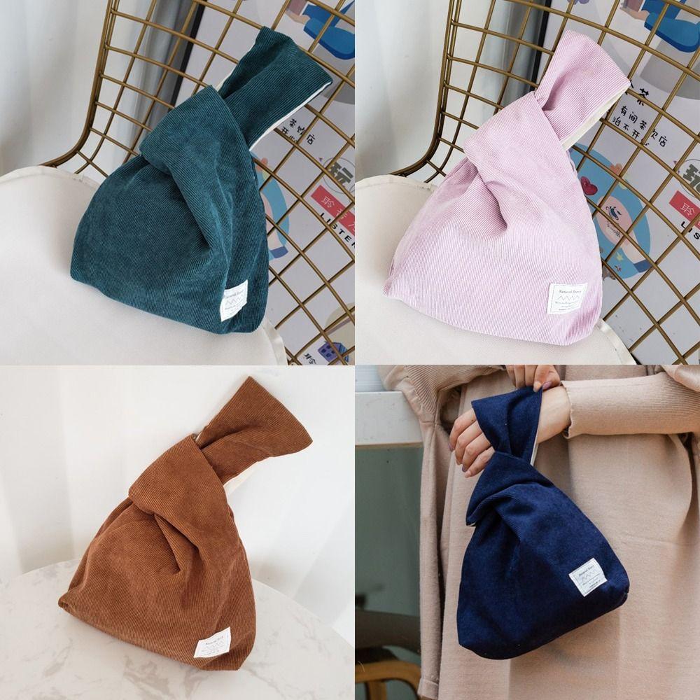 Ручная сумка, маленькие сумки для покупок, японская сумка на запястье с узлом для женщин и девочек