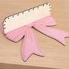 Pink Bow Wall Mounted Shelf Wooden Holder Wood Storage Rack Wall Storage Holder  Girls Room