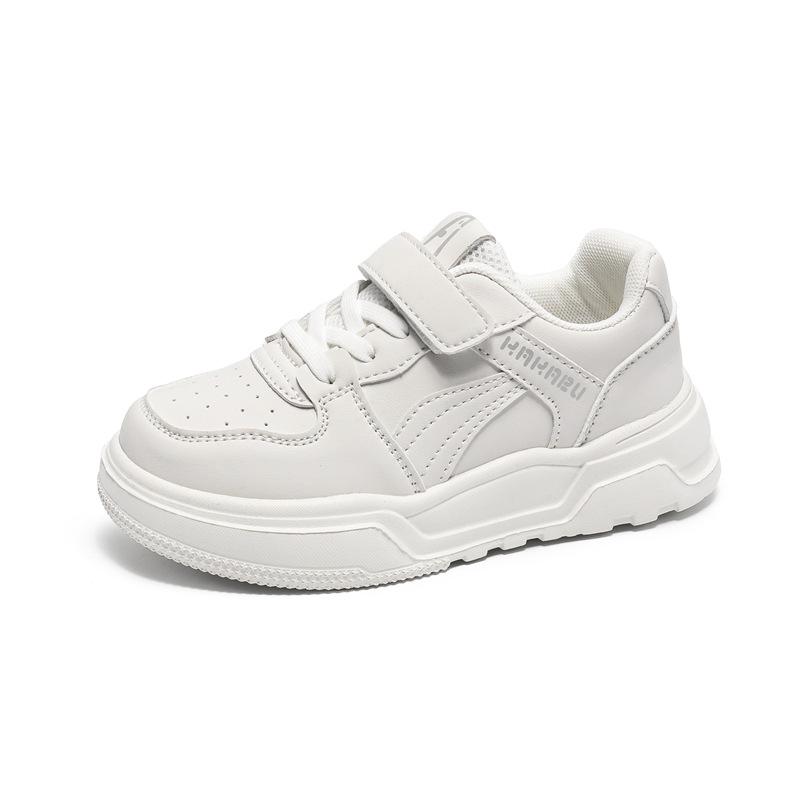 Детские белые туфли, весна и осень, новые, для студентов, мягкая подошва, кожа, дышащие, повседневные, для мальчиков, спортивная обувь для девочек