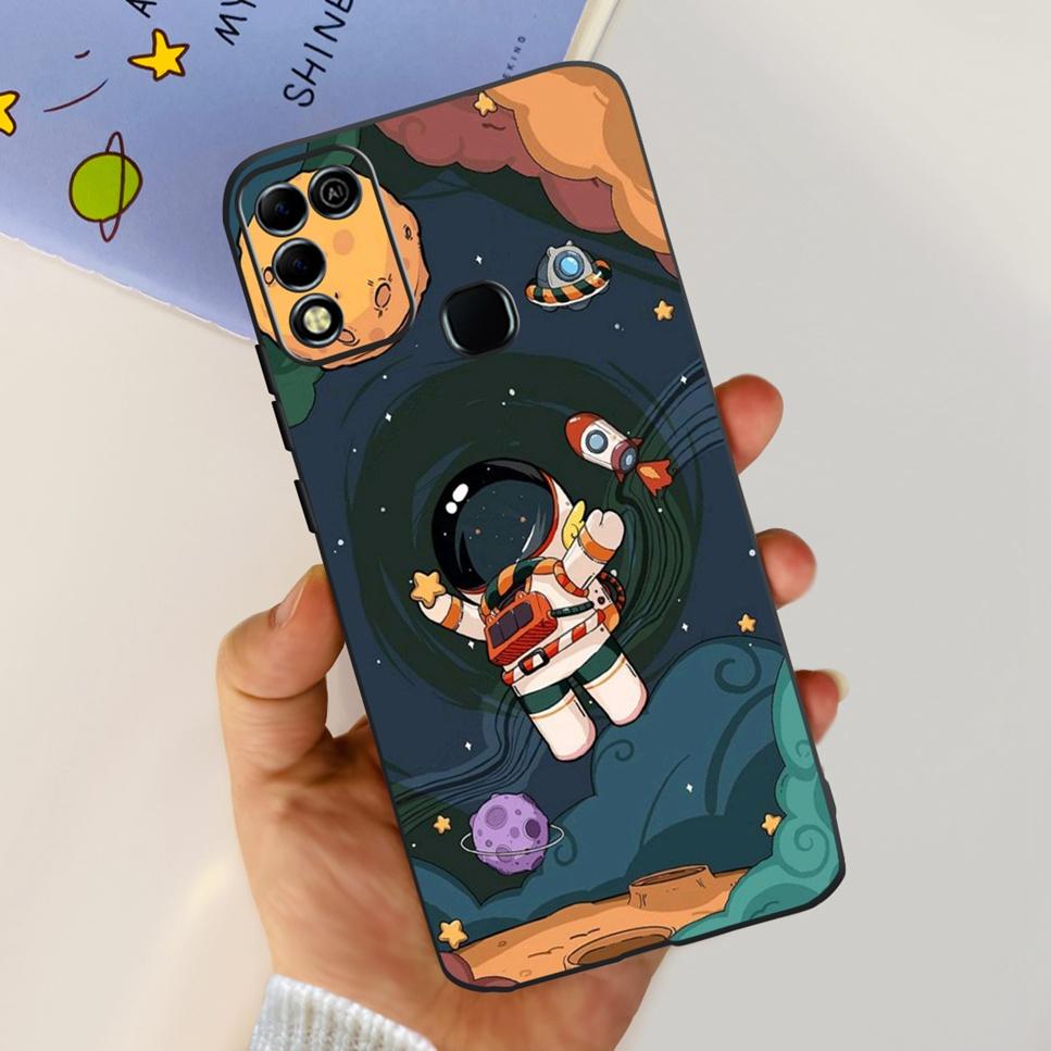 Для Infinix Hot 11 Play 6.82" Мягкие Силиконовые Чехлы Для Телефона Для Infinix Hot 11 Play 11play 10Play Чехол Роскошные Цветы Funda Capa