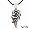 Fashion Charm Chain Vintage Punk Retro Titanium Steel Pendant Dragon Flame Necklace Hip Hop Choker