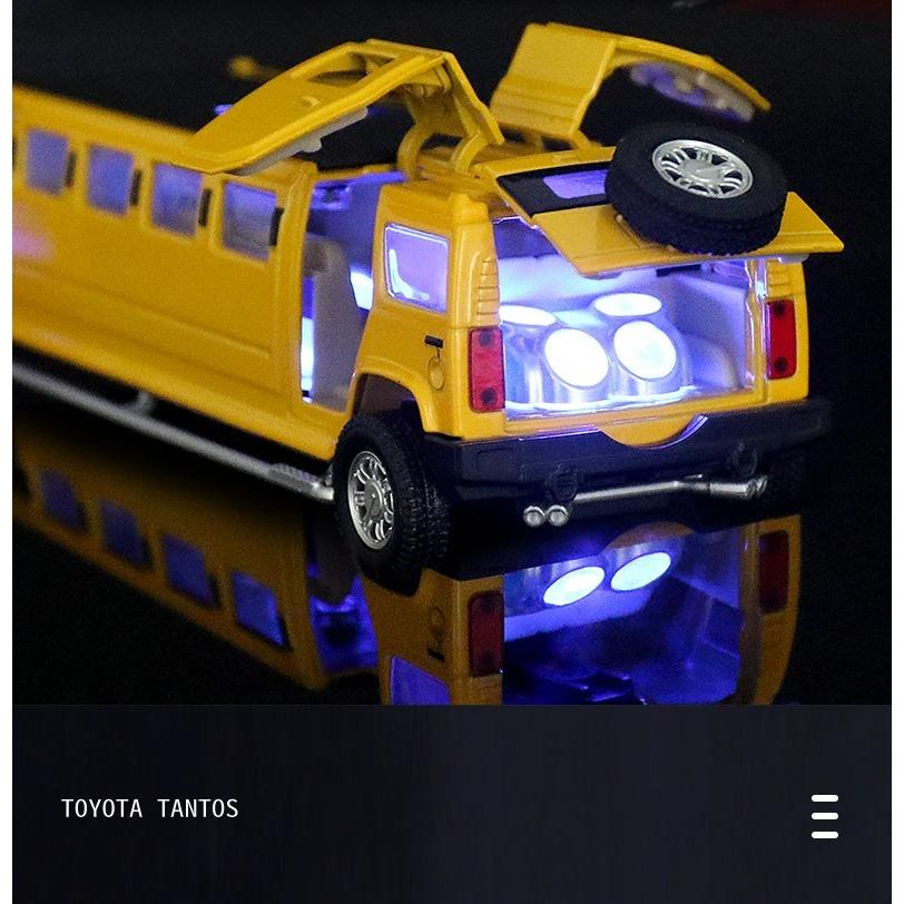 1/32 сплав Hummer H2 удлиненный лимузин металлическая литая модель автомобиля звук и свет инерционный детский игрушечный транспорт подарок