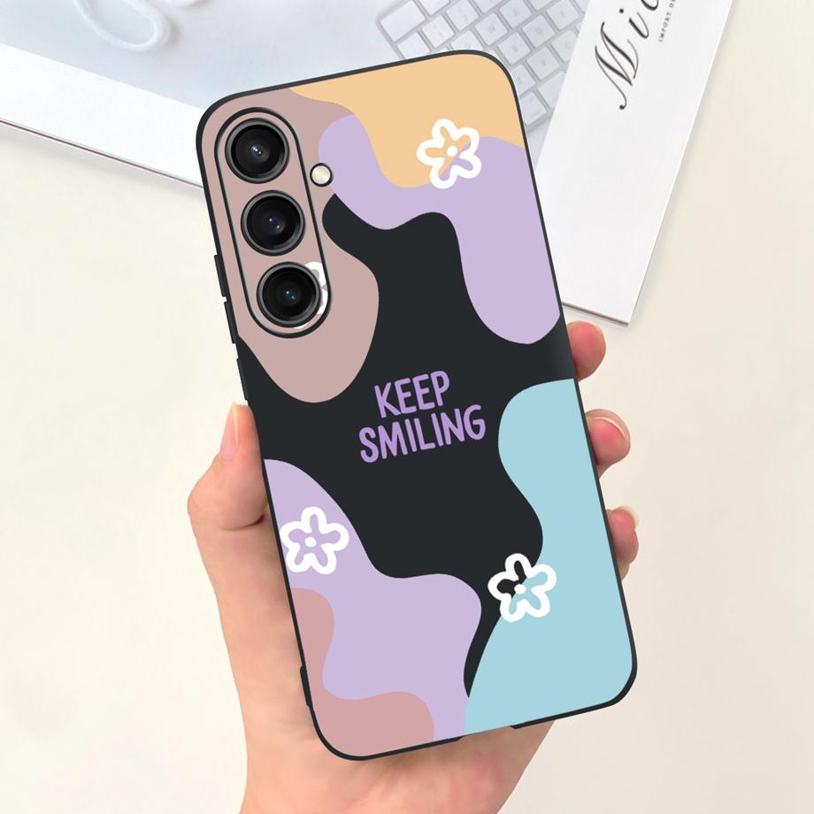Для Samsung S24+ s24 Plus Чехол Обложка Samsung Galaxy S24 Ultra Pro Capa Защита Камеры Ударопрочный Мягкий ТПУ Fundas С Рисунком