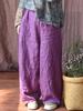 Женские льняные широкие брюки, однотонные свободные брюки с эластичной резинкой на талии, весенняя женская одежда, повседневные брюки