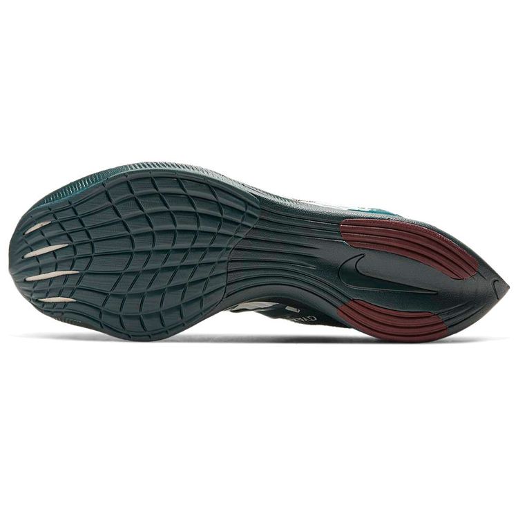Gyakusou x Nike ZoomX Vaporfly NEXT% Midnight Spruce Burgundy Унисекс Кроссовки Зеленый Темно-бордовый CT4894-300