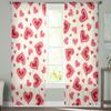 Акварель Любовь День святого Валентина Современные Тюль Шторы Для Гостиной Спальни Дома Кухни Окна Прозрачные Шторы