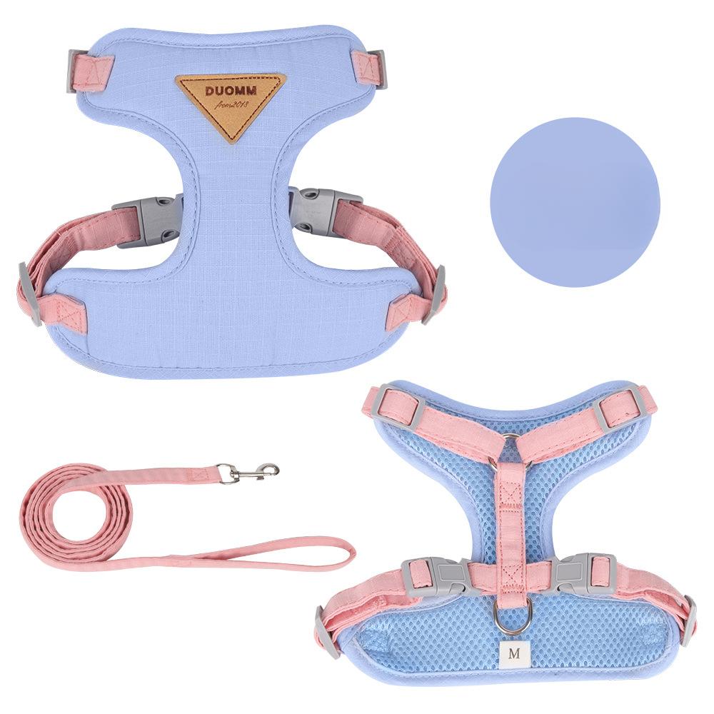 Поводок для собак в стиле жилета, нагрудный ремень для домашних животных, предотвращающий вырывание поводка для маленьких собак, плюшевого бишона, мишки, для прогулок