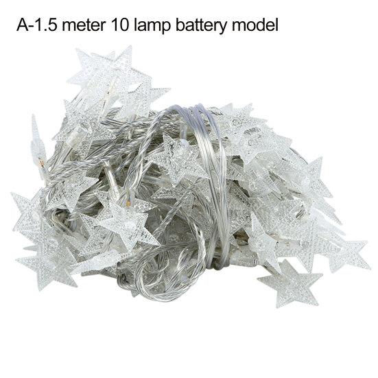 Звездная гирлянда Высокая яркость Мягкое освещение Креативная форма Широкое применение Простая установка Светодиодная гирлянда с пентаграммой Праздничная вечеринка Реквизит для вечеринки