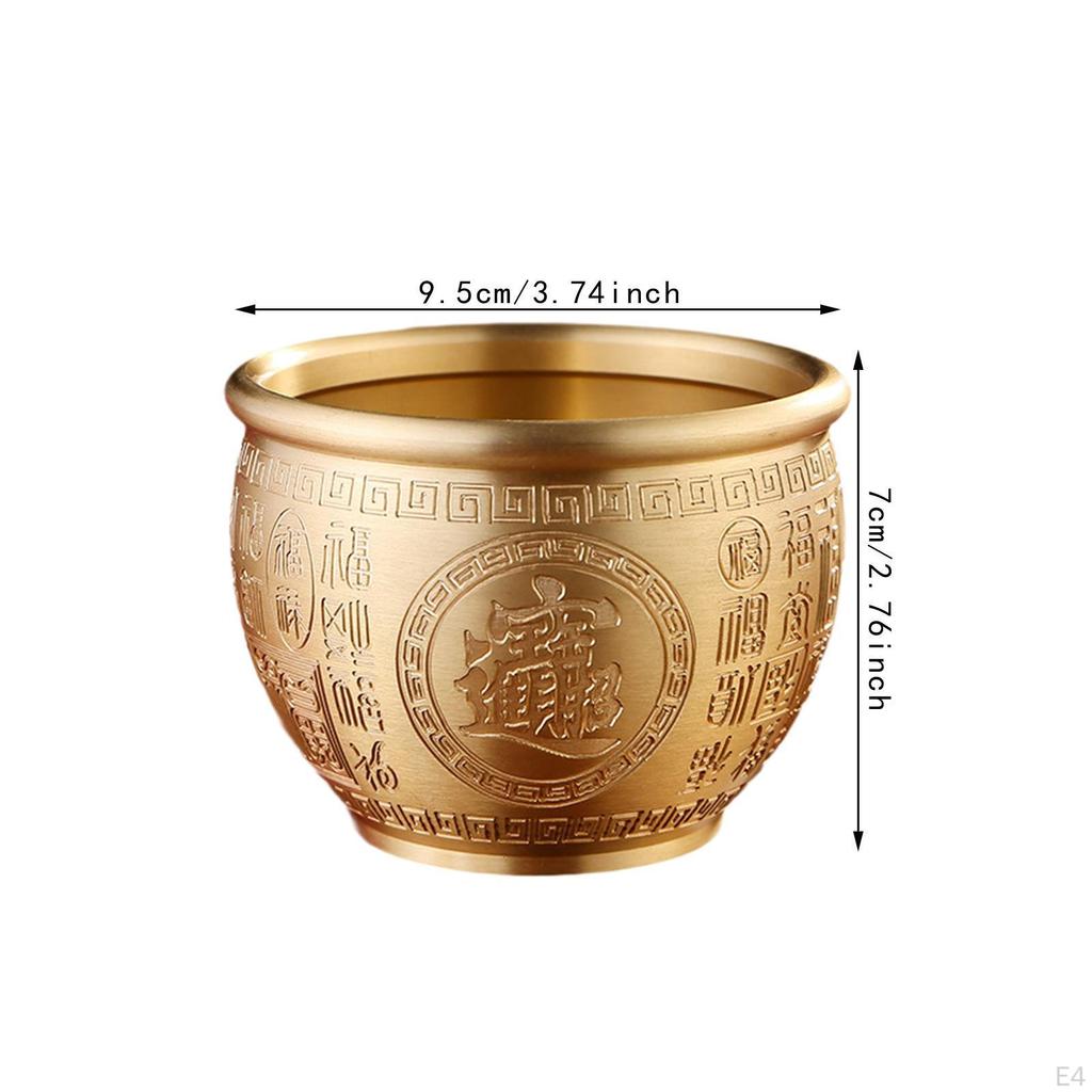 Chinese Money Attraction Bowl Home Accent Cornucopia Feng Shui Item for Office Space