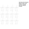 Рождественские украшения в виде банта из искусственного жемчуга, белые банты из бусин из искусственного жемчуга, подвесное украшение, бантик, верхушка для елки для свадьбы, девичника, детского праздника, украшения на день рождения