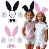 Вечеринка Пасхальный Кролик Косплей Реквизит Смешной Костюм Кролика Набор Повязка на Голову с Кроличьими Ушами Сценический Реквизит