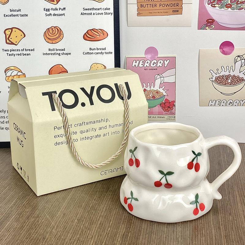 Керамическая кружка с цветной подглазурной росписью, сувенирная чашка для дома, подарок на день рождения, чашка для воды, парная кофейная чашка, личная