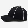Adjustable Professional Referee Baseball Cap Black / White Peak Cap for Soccer Match  Women