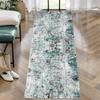 Nordic Style Abstract Runner Rug Modern Minimalist Design Distressed Texture Carpet Absorbent Non-Slip Long Mat for Hallway