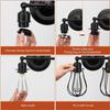 Double Head Wall Sconce Industrial Wire Cage Wall Light Vintage Style Wall Lamp