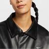 Nike Женская черная оверсайз куртка-бомбер из искусственной кожи Coach IO0477-010