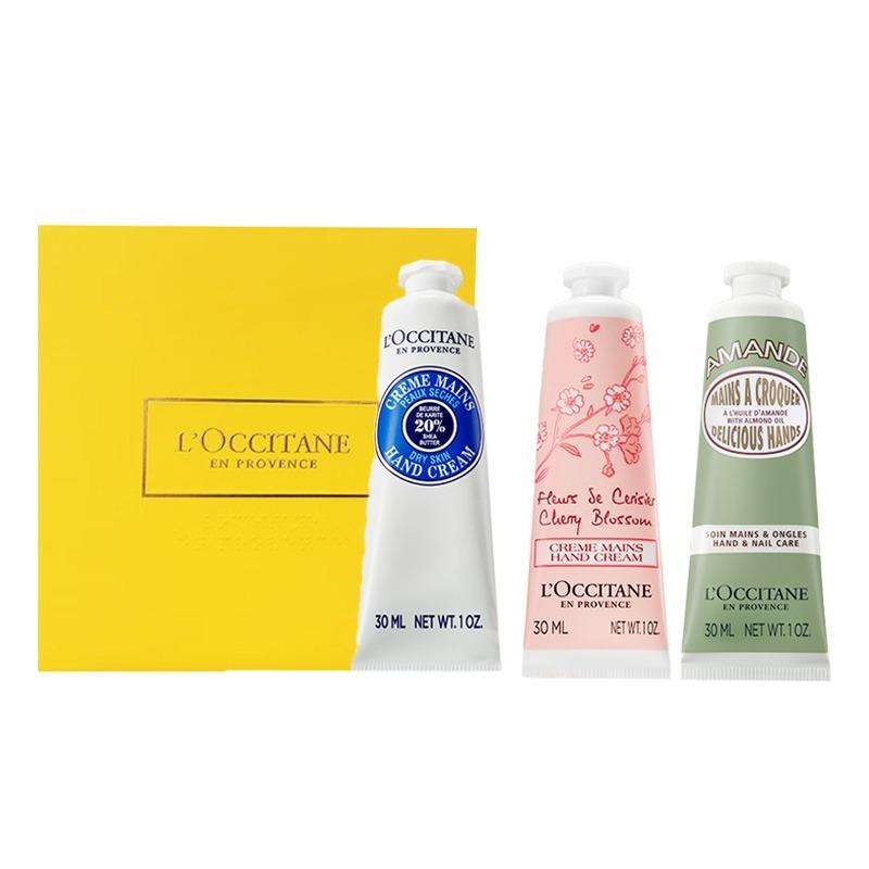 L'Occitane Classic Cherry Blossom Fragrance Hand Cream Gift Box Repair Moisturizing Moisturizing Soothing Hydrating + + Shea * 2 Rose 30ml * 3